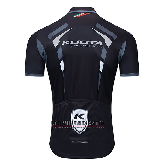 Abbigliamento Kuota 2019 Manica Corta e Pantaloncino Con Bretelle Nero Bianco - Clicca l'immagine per chiudere