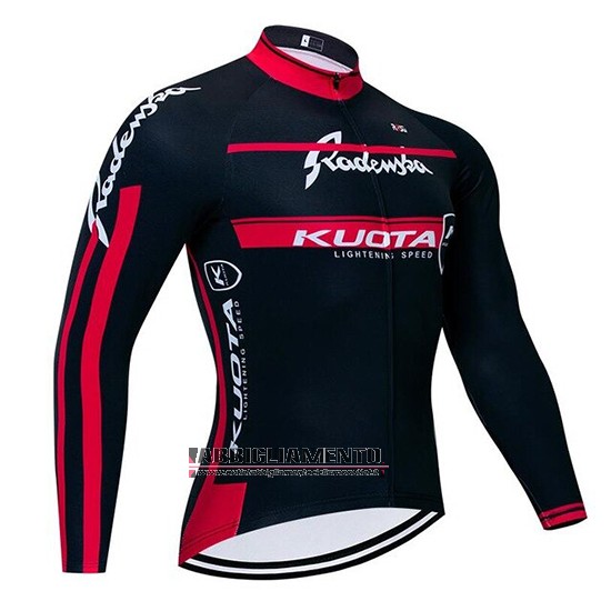 Abbigliamento Kuota 2020 Manica Lunga e Calzamaglia Con Bretelle Nero Rosso - Clicca l'immagine per chiudere