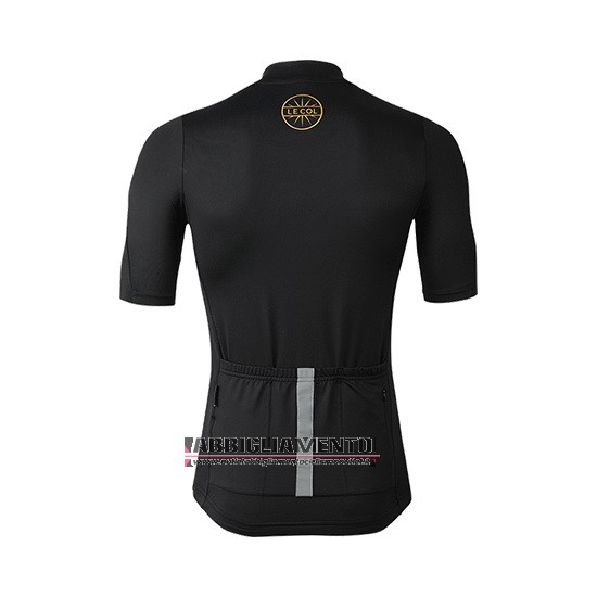 Abbigliamento Lecol 2019 Manica Corta e Pantaloncino Con Bretelle Nero - Clicca l'immagine per chiudere