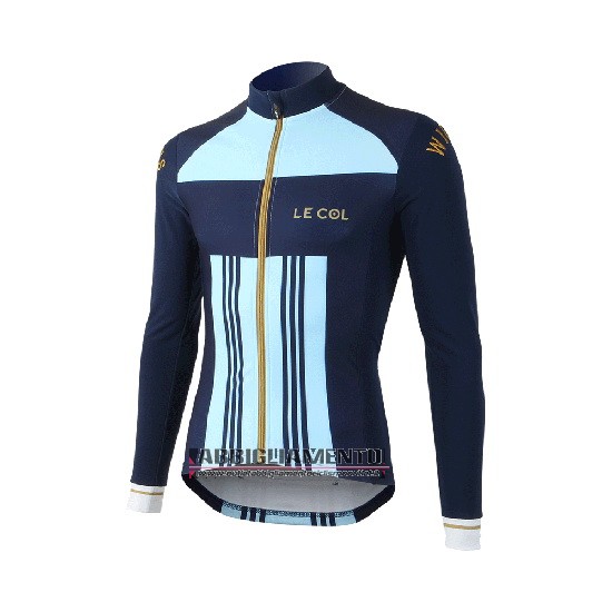 Abbigliamento Lecol 2019 Manica Lunga e Calzamaglia Con Bretelle Celeste Blu - Clicca l'immagine per chiudere