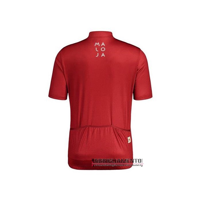 Abbigliamento Maloja 2020 Manica Corta e Pantaloncino Con Bretelle Rosso Bianco - Clicca l'immagine per chiudere