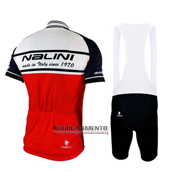 Abbigliamento Nalini 2019 Manica Corta e Pantaloncino Con Bretelle Bianco Rosso Nero - Clicca l'immagine per chiudere