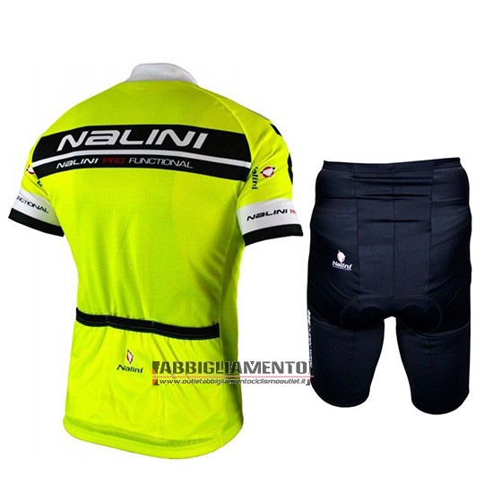 Abbigliamento Nalini 2019 Manica Corta e Pantaloncino Con Bretelle Nero Aceso Verde - Clicca l'immagine per chiudere