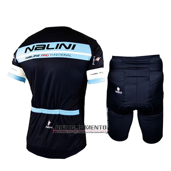 Abbigliamento Nalini 2019 Manica Corta e Pantaloncino Con Bretelle Nero Blu - Clicca l'immagine per chiudere