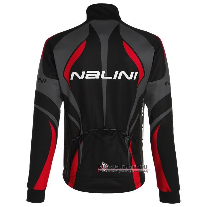 Abbigliamento Nalini 2020 Manica Lunga e Calzamaglia Con Bretelle Nero Grigio Rosso - Clicca l'immagine per chiudere