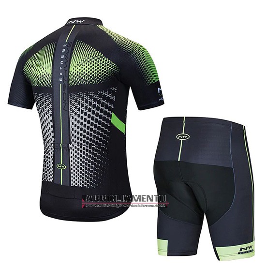 Abbigliamento Northwave 2020 Manica Corta e Pantaloncino Con Bretelle Nero Bianco Verde - Clicca l'immagine per chiudere