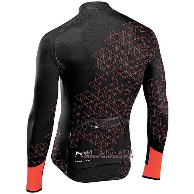 Abbigliamento Northwave Manica Lunga Rosso Nero - Clicca l'immagine per chiudere