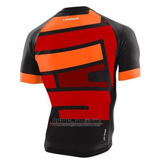 Abbigliamento Orbea 2020 Manica Corta e Pantaloncino Con Bretelle Nero Arancione Rosso - Clicca l'immagine per chiudere