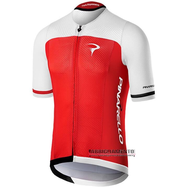 Abbigliamento Pinarello 2020 Manica Corta e Pantaloncino Con Bretelle Rosso Bianco - Clicca l'immagine per chiudere