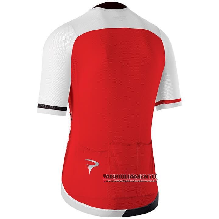 Abbigliamento Pinarello 2020 Manica Corta e Pantaloncino Con Bretelle Rosso Bianco - Clicca l'immagine per chiudere