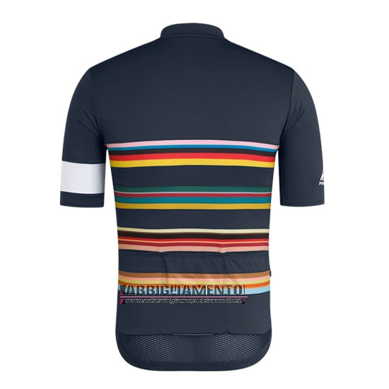 Abbigliamento Paul Smith Rapha 2019 Manica Corta e Pantaloncino Con Bretelle Spento Azul - Clicca l'immagine per chiudere