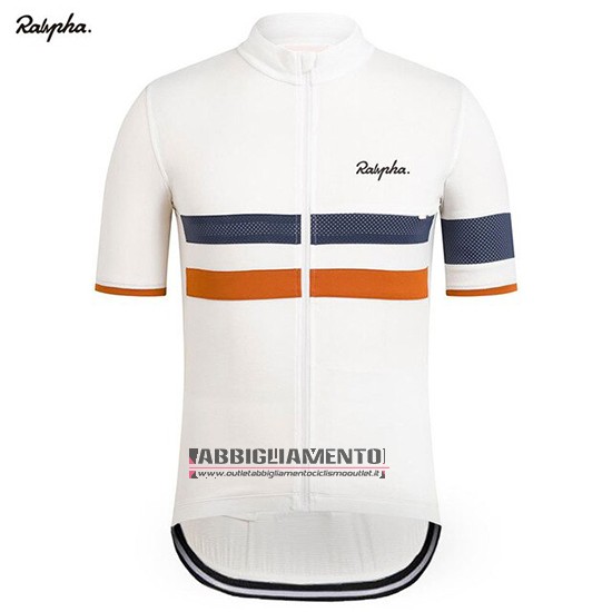 Abbigliamento Rapha 2019 Manica Corta e Pantaloncino Con Bretelle Bianco Arancione - Clicca l'immagine per chiudere