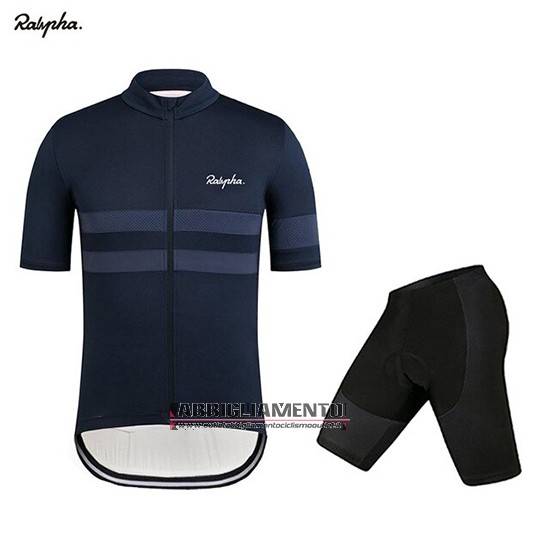 Abbigliamento Rapha 2019 Manica Corta e Pantaloncino Con Bretelle Spento Blu - Clicca l'immagine per chiudere