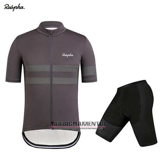 Abbigliamento Rapha 2019 Manica Corta e Pantaloncino Con Bretelle Spento Grigio - Clicca l'immagine per chiudere