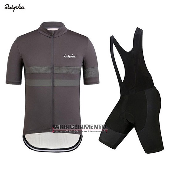 Abbigliamento Rapha 2019 Manica Corta e Pantaloncino Con Bretelle Spento Grigio - Clicca l'immagine per chiudere