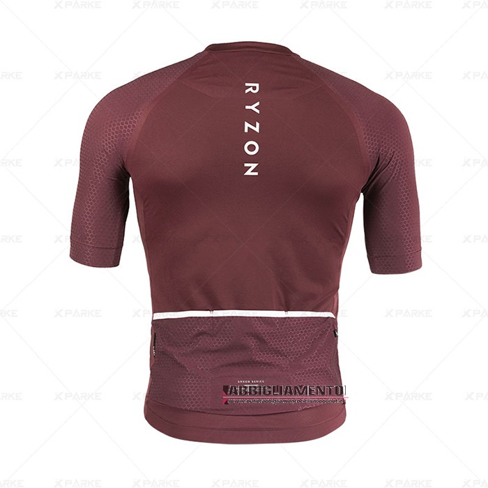 Abbigliamento Ryzon 2020 Manica Corta e Pantaloncino Con Bretelle Rosso - Clicca l'immagine per chiudere