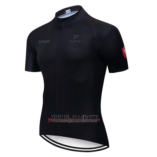 Abbigliamento STRAVA 2019 Manica Corta e Pantaloncino Con Bretelle Nero - Clicca l'immagine per chiudere