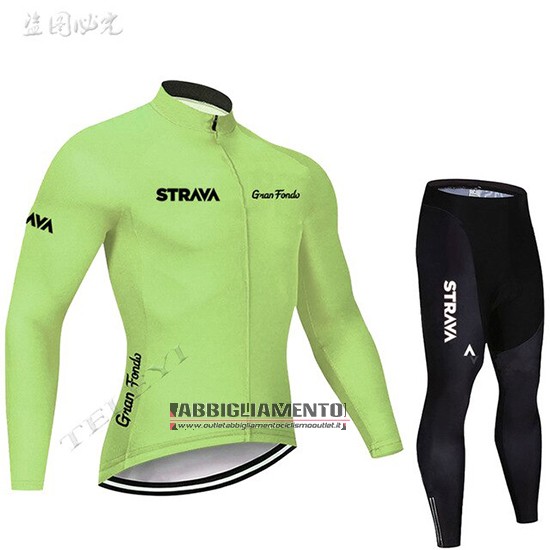 Abbigliamento STRAVA 2019 Manica Lunga e Calzamaglia Con Bretelle Chiaro Verde - Clicca l'immagine per chiudere