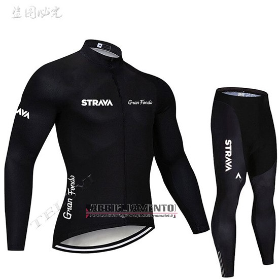 Abbigliamento STRAVA 2019 Manica Lunga e Calzamaglia Con Bretelle Nero - Clicca l'immagine per chiudere