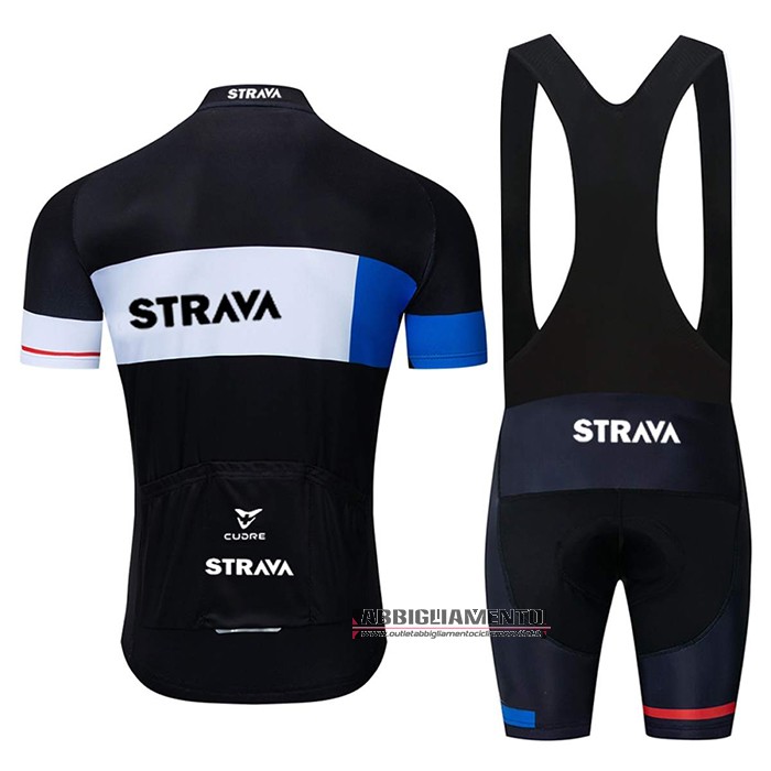 Abbigliamento STRAVA 2020 Manica Corta e Pantaloncino Con Bretelle Nero - Clicca l'immagine per chiudere