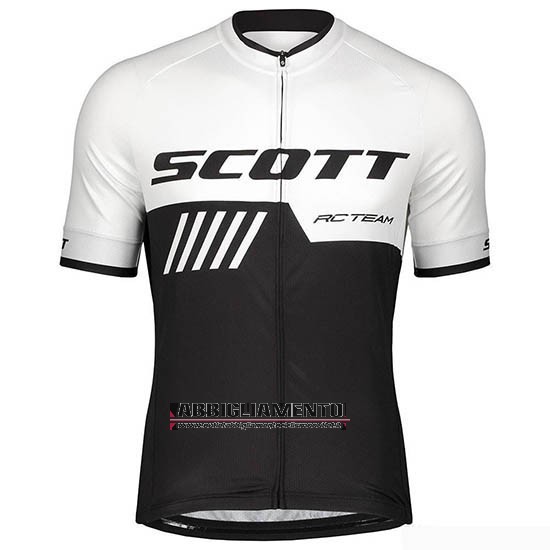 Abbigliamento Scott 2019 Manica Corta e Pantaloncino Con Bretelle Nero Bianco - Clicca l'immagine per chiudere