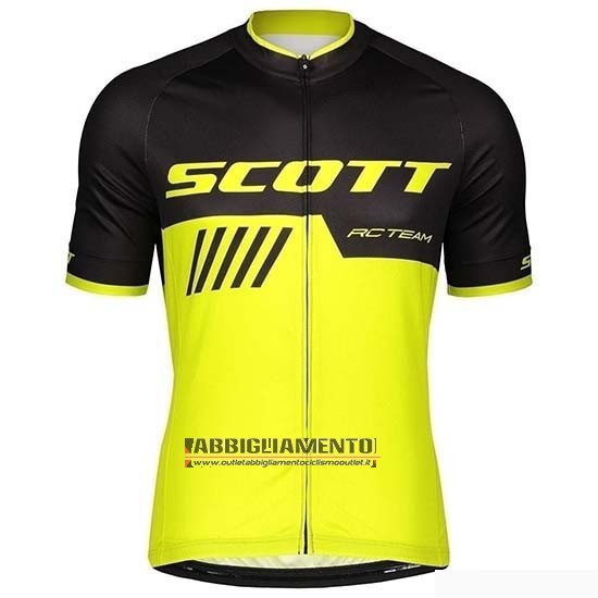 Abbigliamento Scott 2019 Manica Corta e Pantaloncino Con Bretelle Nero Giallo - Clicca l'immagine per chiudere