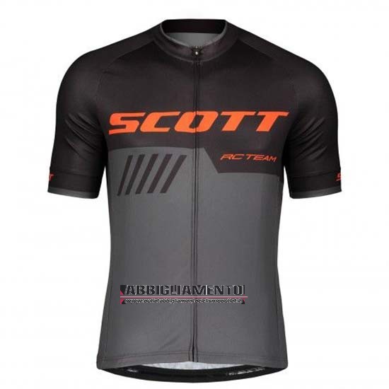 Abbigliamento Scott 2019 Manica Corta e Pantaloncino Con Bretelle Nero Grigio - Clicca l'immagine per chiudere