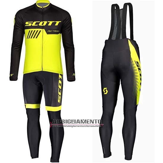 Abbigliamento Scott 2019 Manica Lunga e Calzamaglia Con Bretelle Nero Giallo - Clicca l'immagine per chiudere