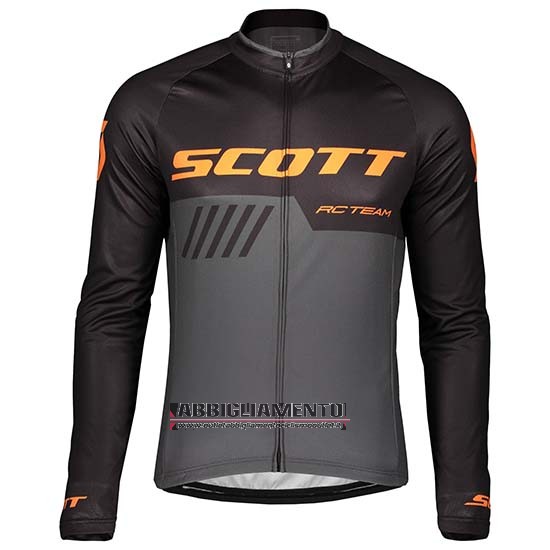 Abbigliamento Scott 2019 Manica Lunga e Calzamaglia Con Bretelle Nero Grigio - Clicca l'immagine per chiudere