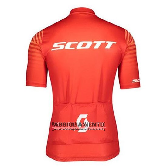 Abbigliamento Scott 2020 Manica Corta e Pantaloncino Con Bretelle Rosso - Clicca l'immagine per chiudere