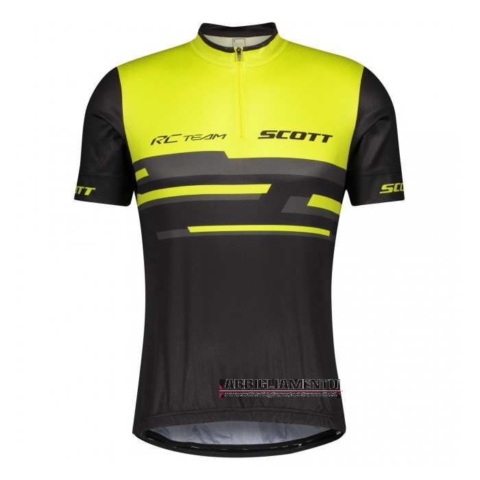 Abbigliamento Scott Manica Corta e Pantaloncino Con Bretelle 2021 Giallo Nero - Clicca l'immagine per chiudere