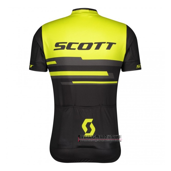 Abbigliamento Scott Manica Corta e Pantaloncino Con Bretelle 2021 Giallo Nero - Clicca l'immagine per chiudere