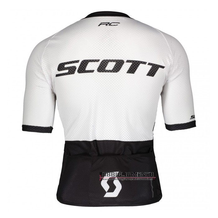 Abbigliamento Scott Manica Corta e Pantaloncino Con Bretelle 2021 Nero Bianco - Clicca l'immagine per chiudere