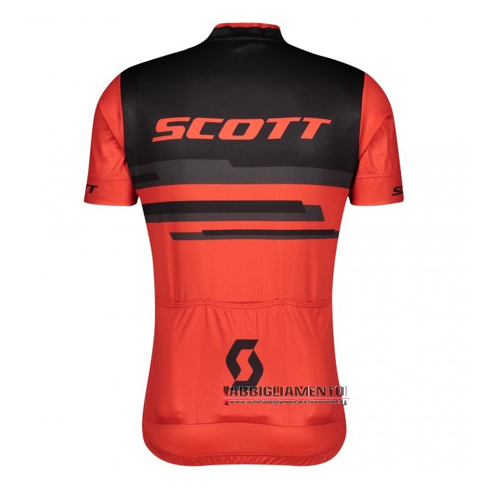 Abbigliamento Scott Manica Corta e Pantaloncino Con Bretelle 2021 Rosso Nero - Clicca l'immagine per chiudere