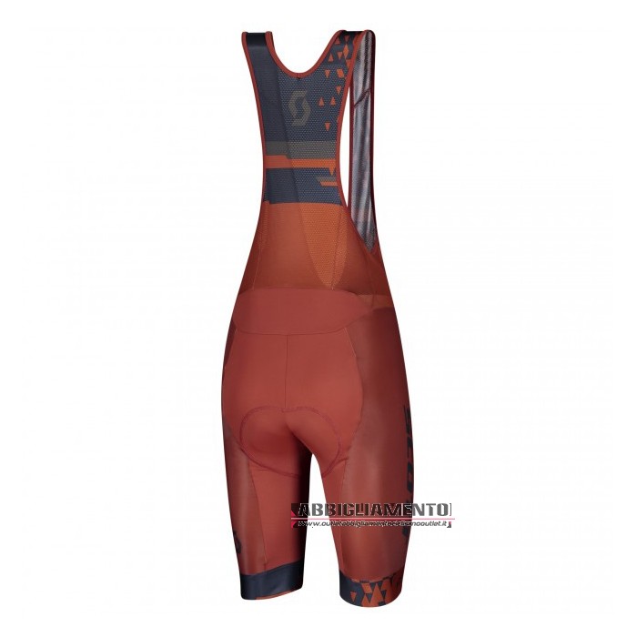 Abbigliamento Scott Manica Corta e Pantaloncino Con Bretelle 2021 Spento Blu Arancione - Clicca l'immagine per chiudere