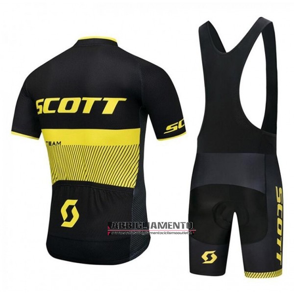 Abbigliamento Scott RC 2018 Manica Corta e Pantaloncino Con Bretelle Nero Giallo - Clicca l'immagine per chiudere