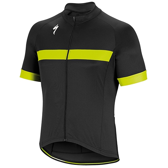 Abbigliamento Specialized 2018 Manica Corta e Pantaloncino Con Bretelle Nero Bianco Giallo - Clicca l'immagine per chiudere