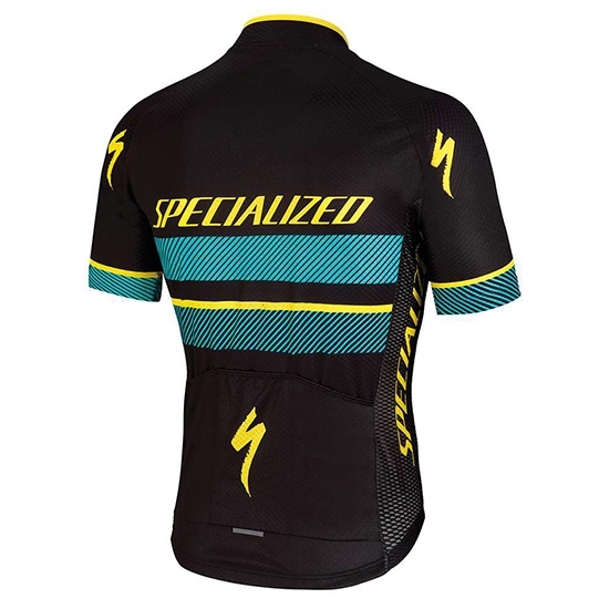 Abbigliamento Specialized 2018 Manica Corta e Pantaloncino Con Bretelle Nero Blu Giallo - Clicca l'immagine per chiudere