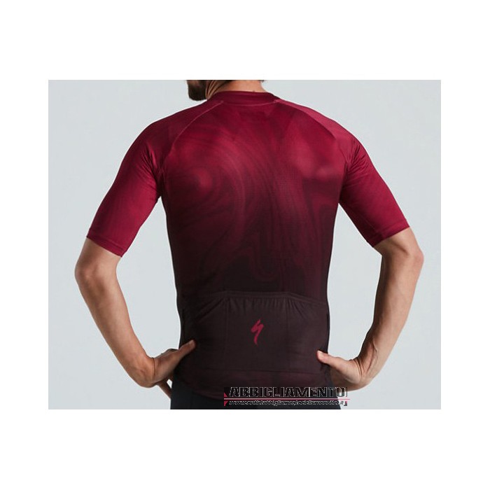 Abbigliamento Specialized Manica Corta e Pantaloncino Con Bretelle 2021 Nero Rosso - Clicca l'immagine per chiudere