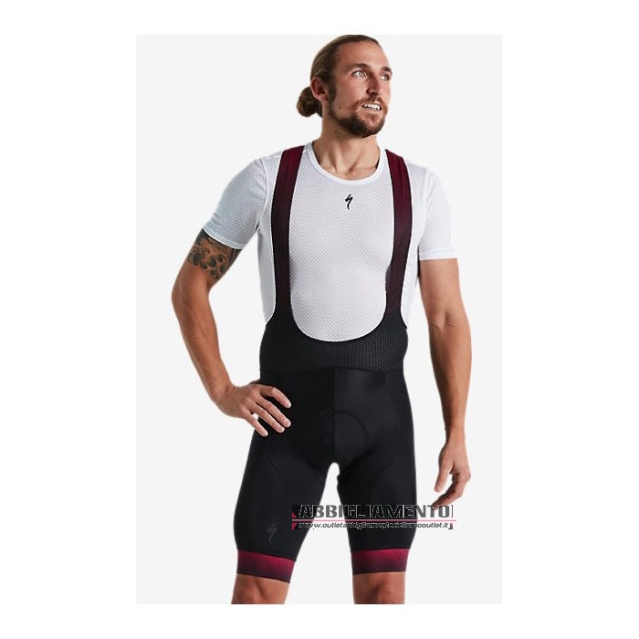 Abbigliamento Specialized Manica Corta e Pantaloncino Con Bretelle 2021 Nero Rosso - Clicca l'immagine per chiudere