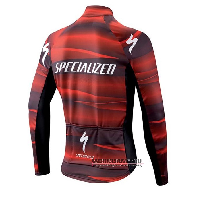 Abbigliamento Specialized Manica Lunga e Calzamaglia Con Bretelle 2021 Rosso - Clicca l'immagine per chiudere