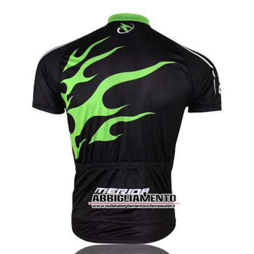 Abbigliamento Merida 2012 Manica Corta E Pantaloncino Con Bretelle Nero E Verde - Clicca l'immagine per chiudere