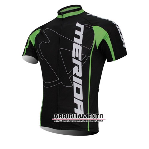 Abbigliamento Merida 2014 Manica Corta E Pantaloncino Con Bretelle Nero E Verde - Clicca l'immagine per chiudere