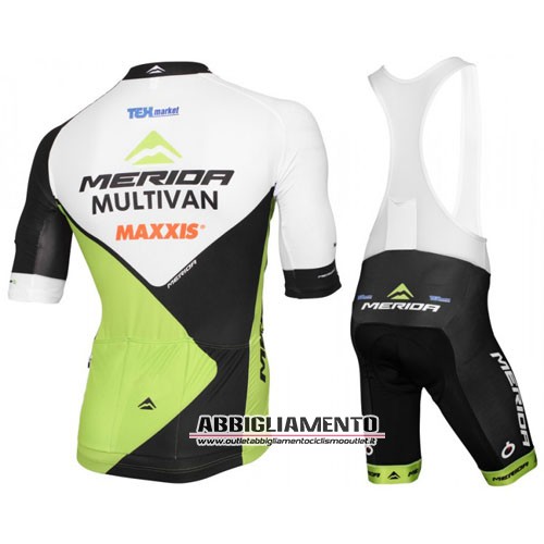 Abbigliamento Merida 2016 Manica Corta E Pantaloncino Con Bretelle Bianco E Verde - Clicca l'immagine per chiudere