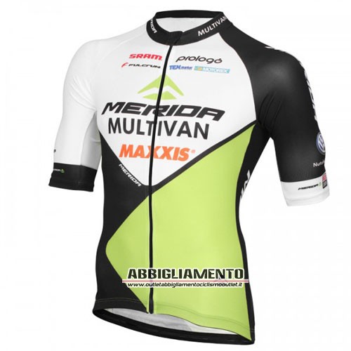 Abbigliamento Merida 2016 Manica Corta E Pantaloncino Con Bretelle Bianco E Verde - Clicca l'immagine per chiudere