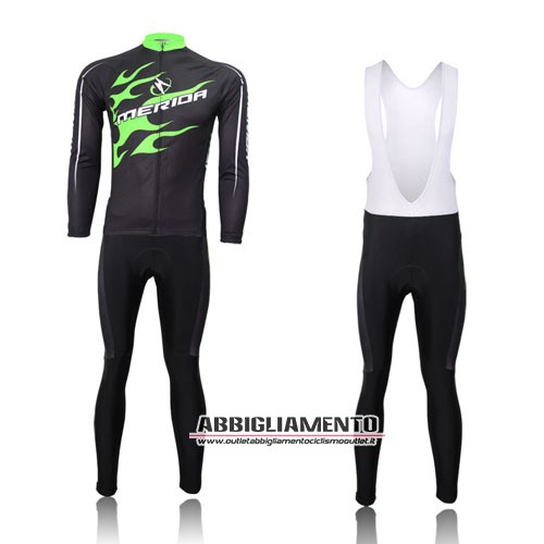 Abbigliamento Merida 2012 Manica Lunga E Calza Abbigliamento Con Bretelle Nero E Verde - Clicca l'immagine per chiudere