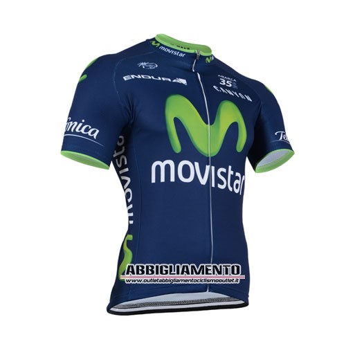 Abbigliamento Movistar 2014 Manica Corta E Pantaloncino Con Bretelle Blu E Verde - Clicca l'immagine per chiudere