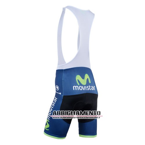 Abbigliamento Movistar 2014 Manica Corta E Pantaloncino Con Bretelle Blu E Verde - Clicca l'immagine per chiudere