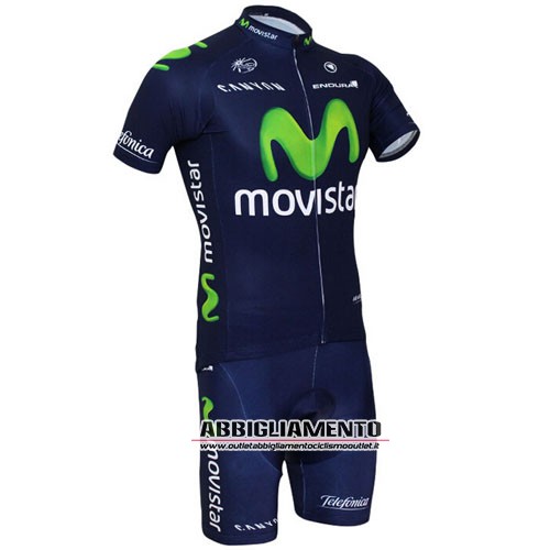 Abbigliamento Movistar 2015 Manica Corta E Pantaloncino Con Bretelle Blu E Verde - Clicca l'immagine per chiudere