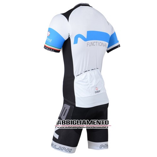 Abbigliamento Nalini 2014 Manica Corta E Pantaloncino Con Bretelle Bianco E Blu - Clicca l'immagine per chiudere